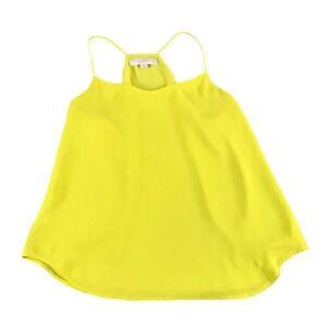 LOFT Petites Neon Yellow Spaghetti Strap Halter Camisole Top Size SP 860